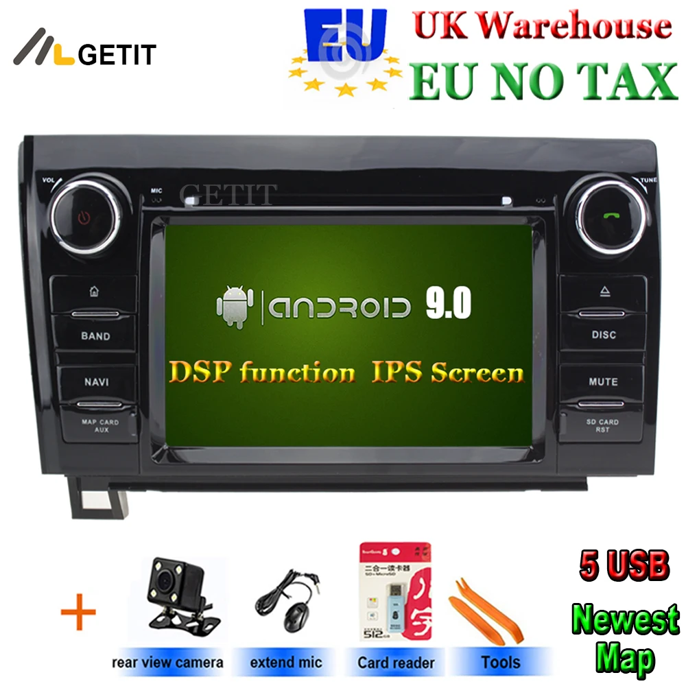 

Android 9 Car DVD Player Stereo for Toyota Tundra Sequoia with Radio WiFi Bluetooth GPS