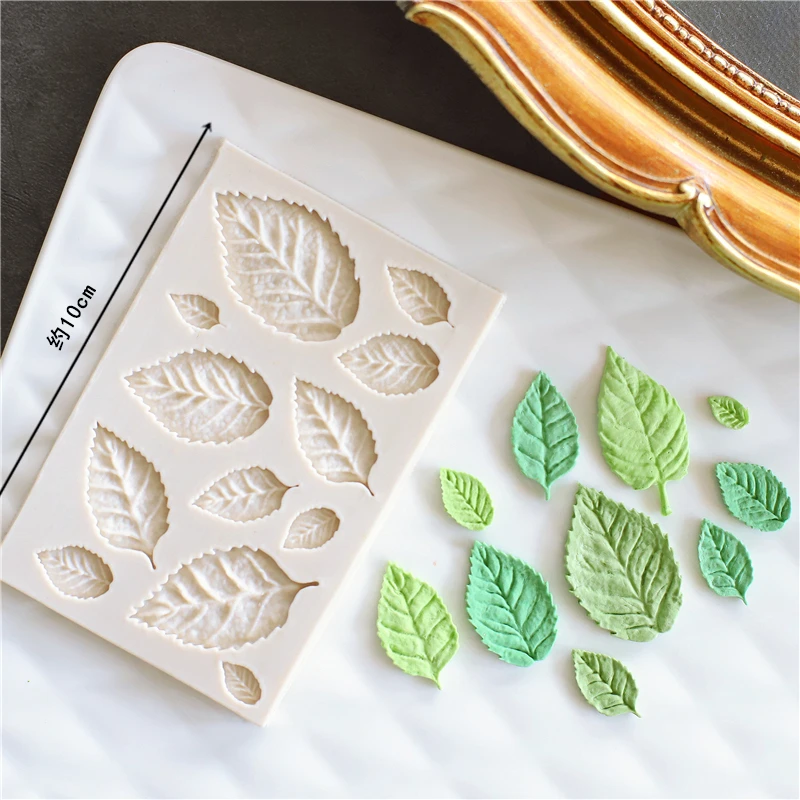 Кленовая Роза листья помадка форма для торта шоколадная кухни инструменты