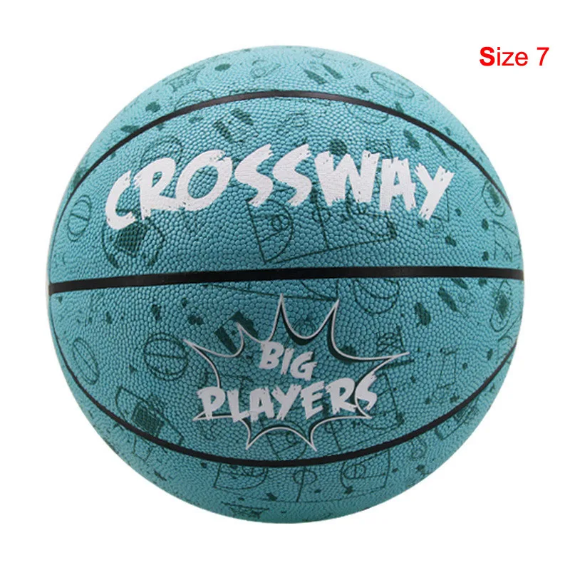 Лидер продаж, новинка, брендовые дешевые баскетбольные мячи CROSSWAY L702, Официальный баскетбольный мяч из искусственной кожи, Размер 7,, с сетчатой сумкой+ игла - Цвет: Size 7 As the show