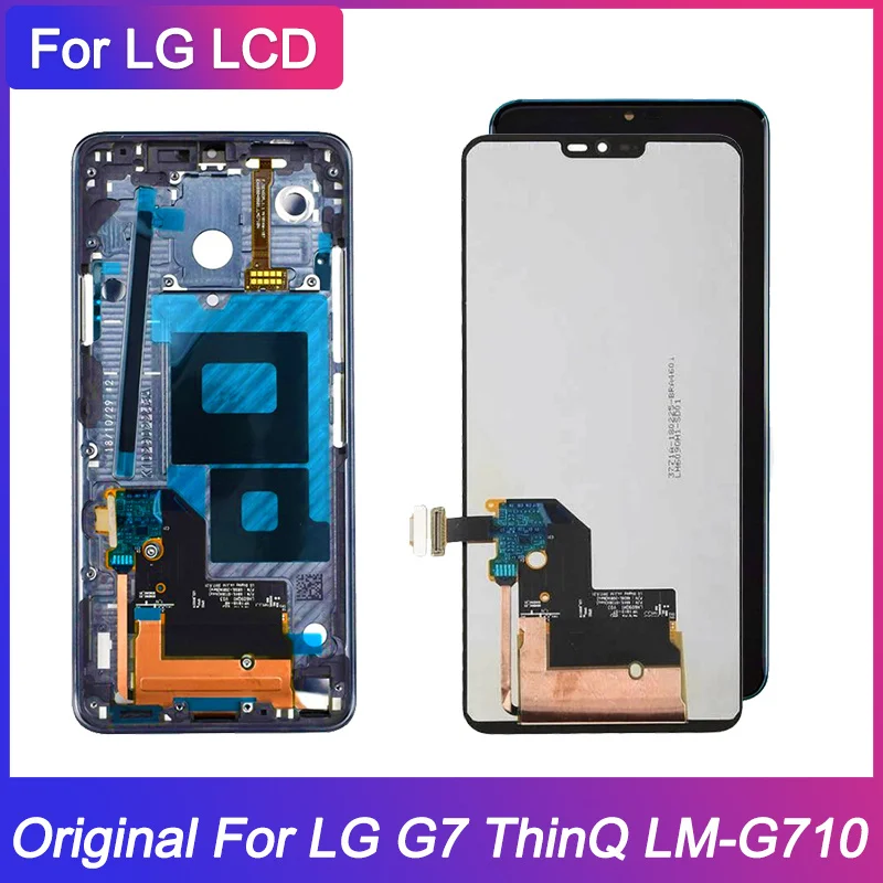 6 1 дюйма 100% ЖК-дисплей для LG G7 ThinQ G710EMW сменный с рамкой |
