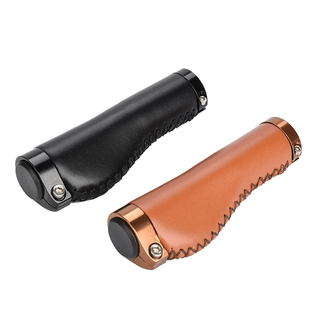 Велосипедные ручки для горного велосипеда резиновые с двусторонним замком