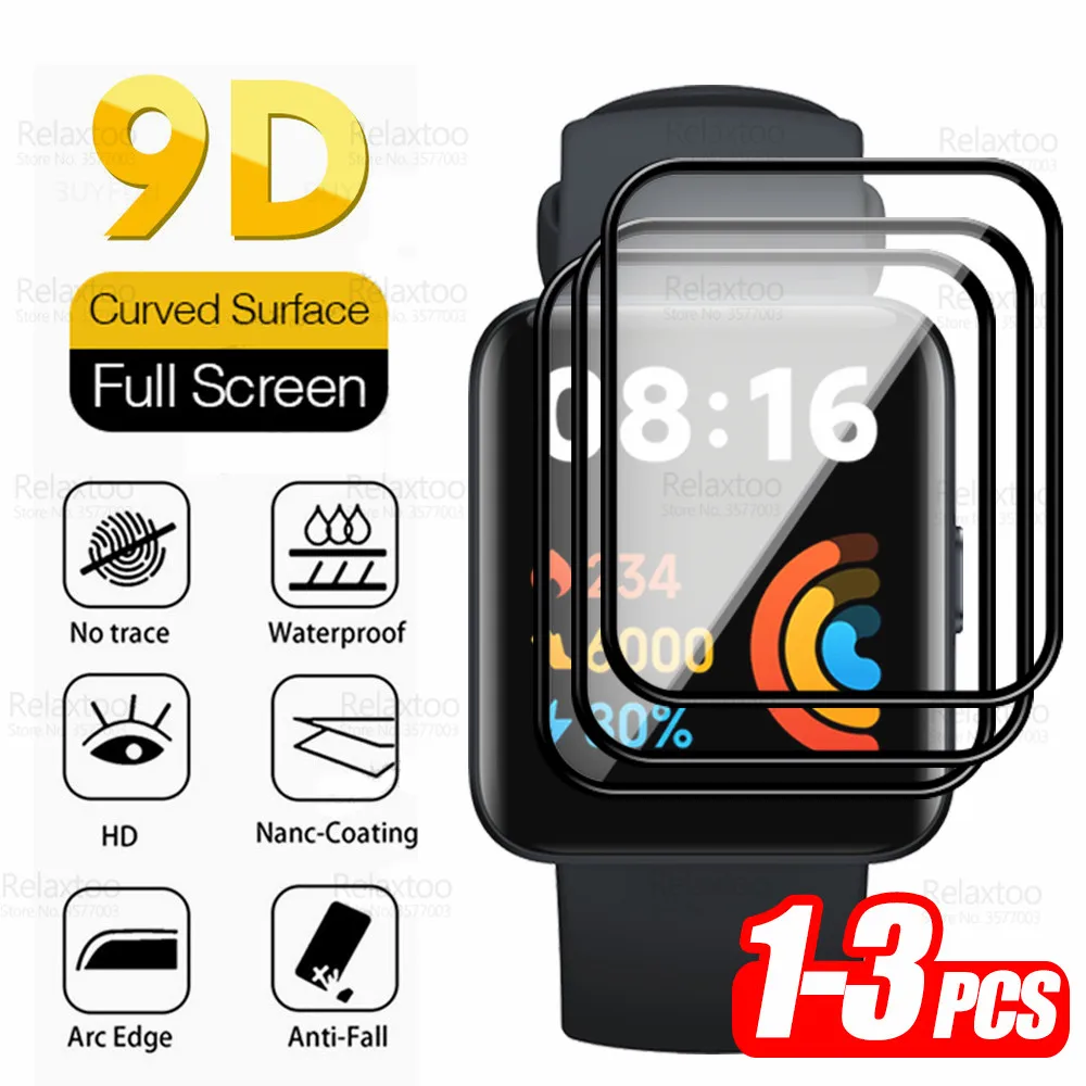 Мягкое закаленное стекло 3-1 шт. для Xiaomi Redmi Wacth 2 Lite защита экрана Redme Redmy Watch2 Light
