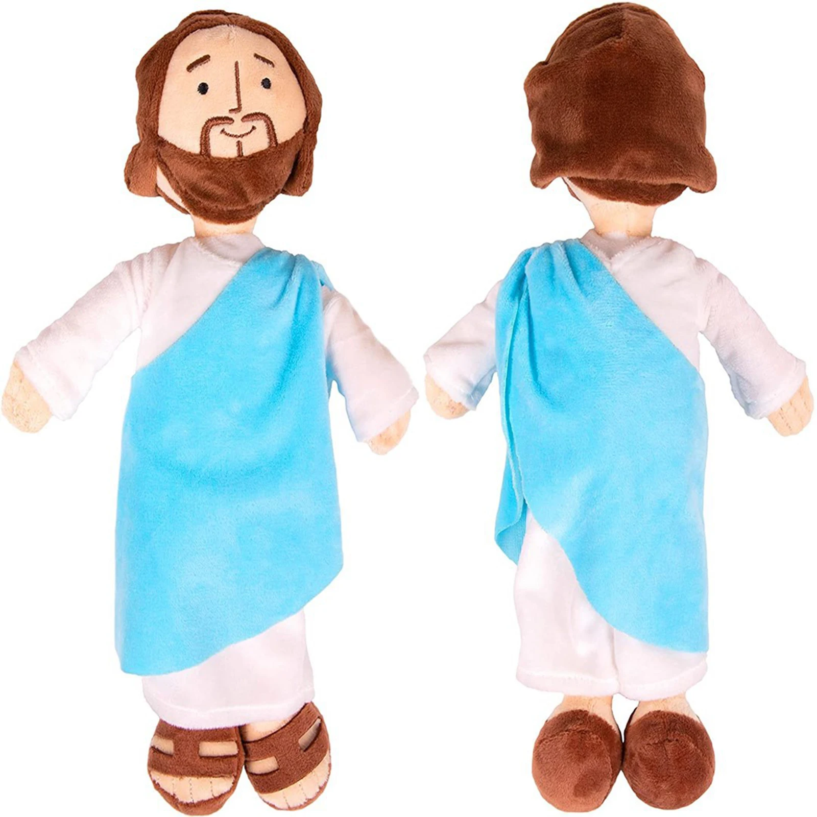 

Stuffed Doll for Kids Boys Girls 13" Classic Jesus Plush Christ Religious Toy Savior with Smile Religious Party Favors Hot