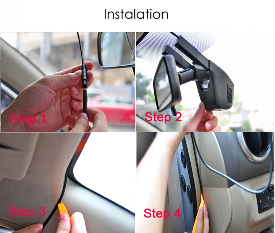 WHEXUNE Скрытая мини Wifi Автомобильная Dvr камера двойной объектив dashcam авто видео рекордер регистратор DVRs видеорегистраторы FHD 1080P ночное видение