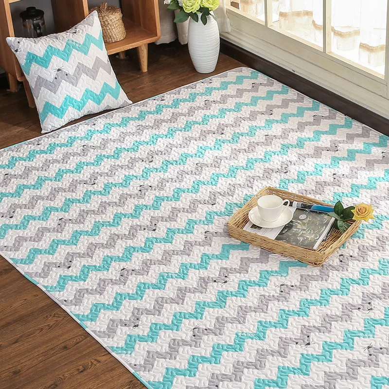 Современный напольный коврик Zeegle ковер с мультяшным принтом лисы для гостиной