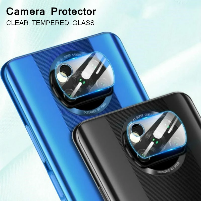 2 шт. защитное закаленное стекло для камеры xiaomi poco x3 f2 pro f3 9H m3pro x 3|Защитные стёкла и