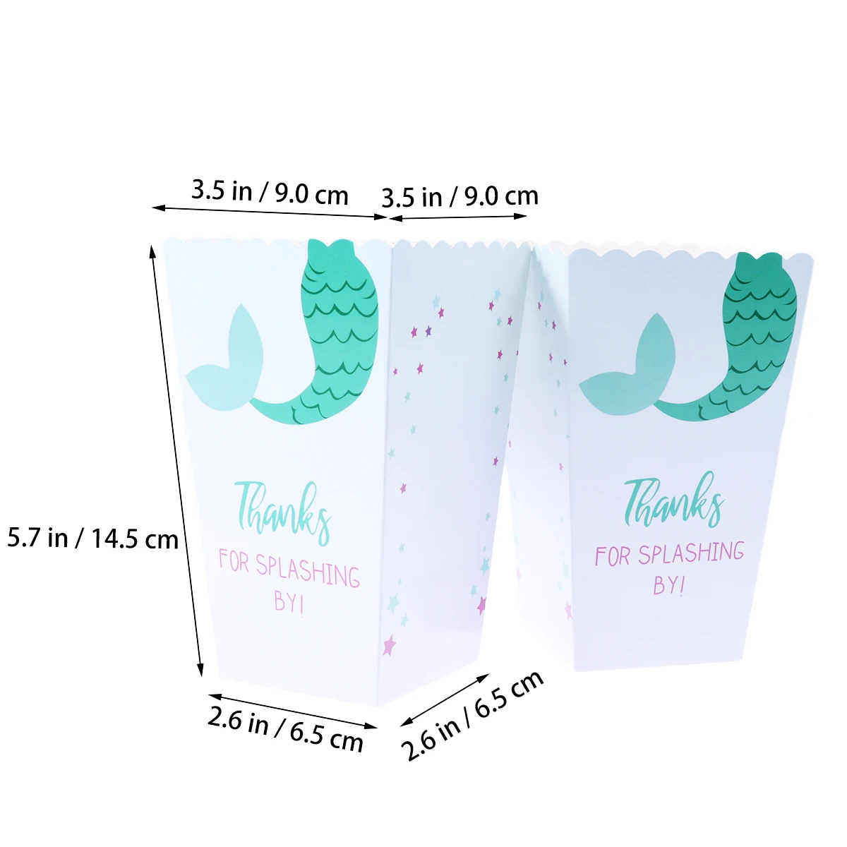 1 комплект бумажные пакеты для вечеринок с русалочкой коробки попкорна конфетные
