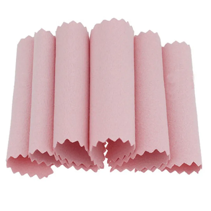 

100PCS/Bag Clean Cleaning Cloth Polishing Cloth For Sterling Platinum Jewelry Anti Tarnish Dust
