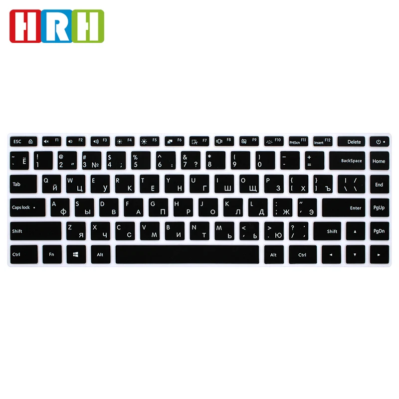 HRH мягкий силиконовый гелевый Чехол для клавиатуры с русским языком Защитная