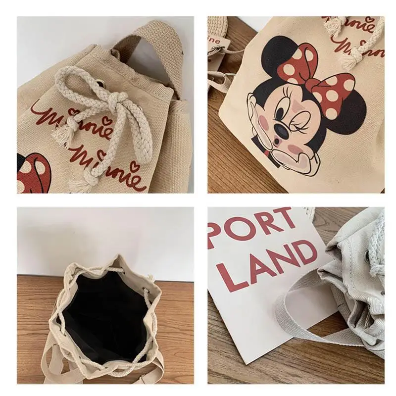 

Disney's new retro distressed canvas Mickey Mouse children boys and girls student schoolbags fashion travel shopping storage bag
