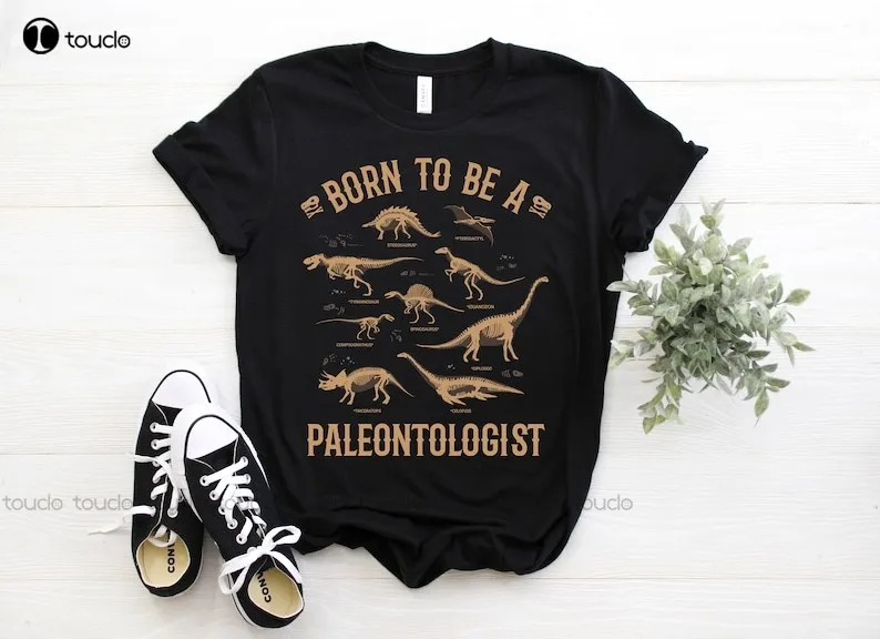 

Paleontology Dino Dinosaurs Lover Paleontologist T-Shirt Skeleton T-Rex Prehistoric School Visit Trip Museum Tees Anime Shirts