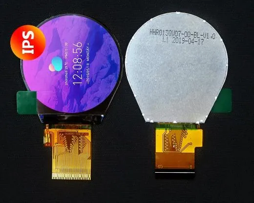 IPS-экран 1 3 дюймов 45PIN HD TFT LCD цветной круглый экран ST7789 MCU/RGB/SPI интерфейс 240*240 |
