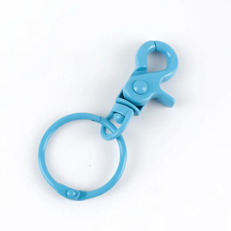 9blue Meetee 5 шт. 43*30 мм цветная металлическая пряжка для собаки крюк брелок O D кольцо DIY ювелирные изделия ручной работы Harware ремесла аксессуары AP598 - Цвет: 9blue