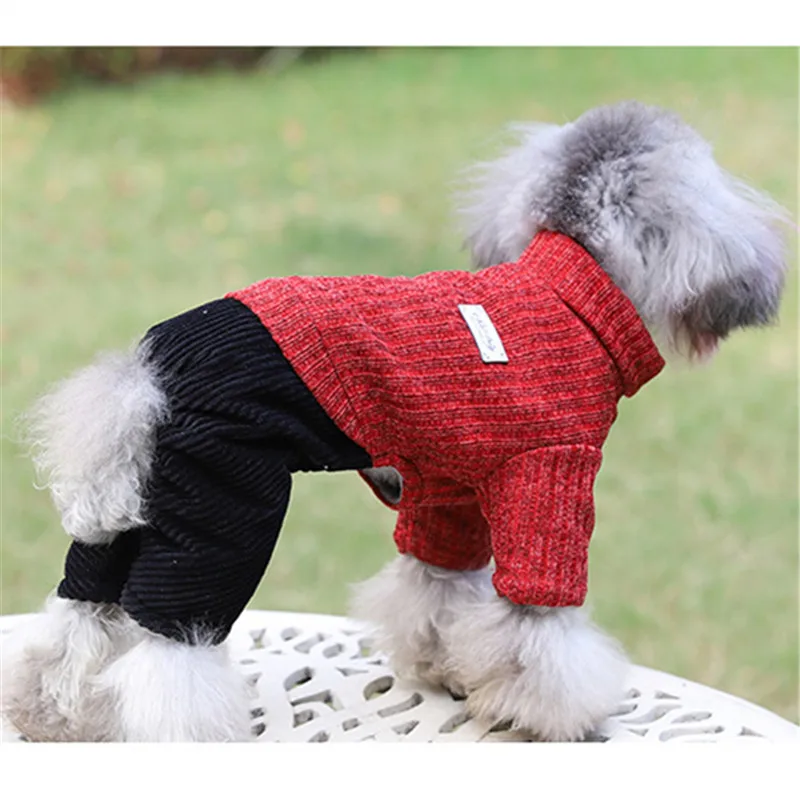 Женское пальто для щенка куртка зимняя одежда собак комбинезон с четырьмя