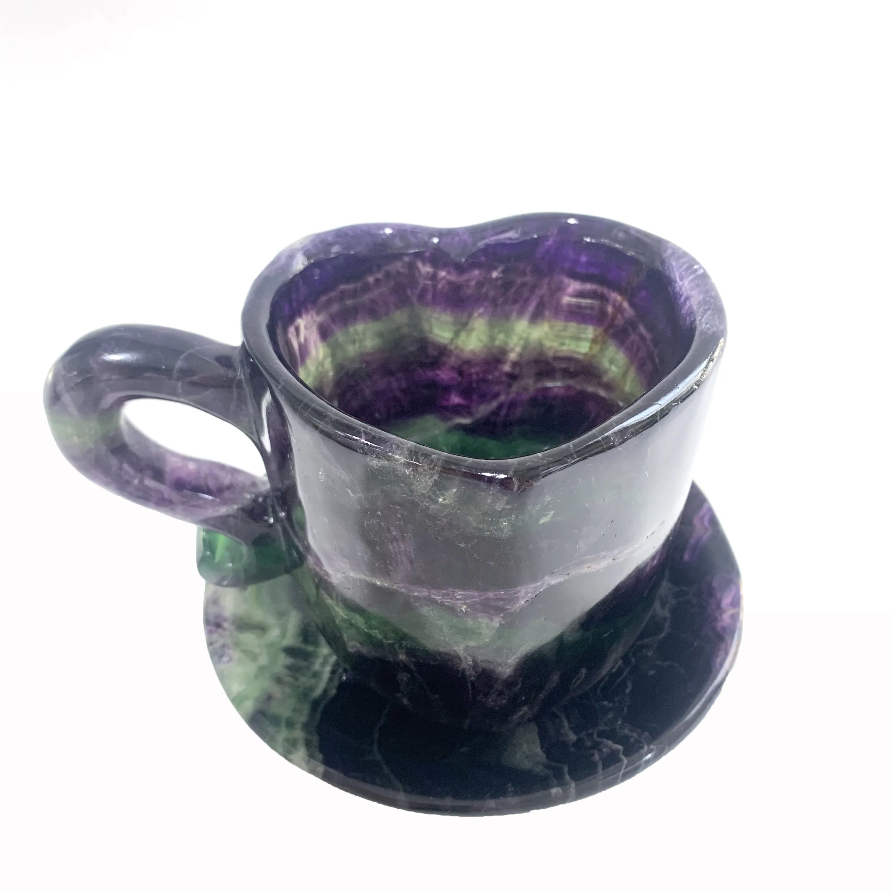 

Натуральный флюорит, ручная резная Хрустальная чашка Love для мебели, для развлечения или подарка LPS