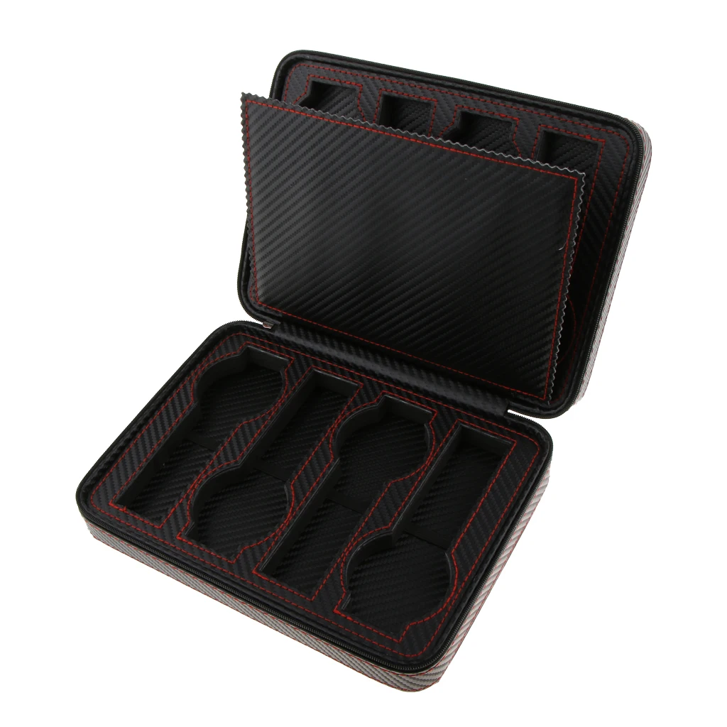 Из искусственной кожи коробка для отображения часов на молнии чехол