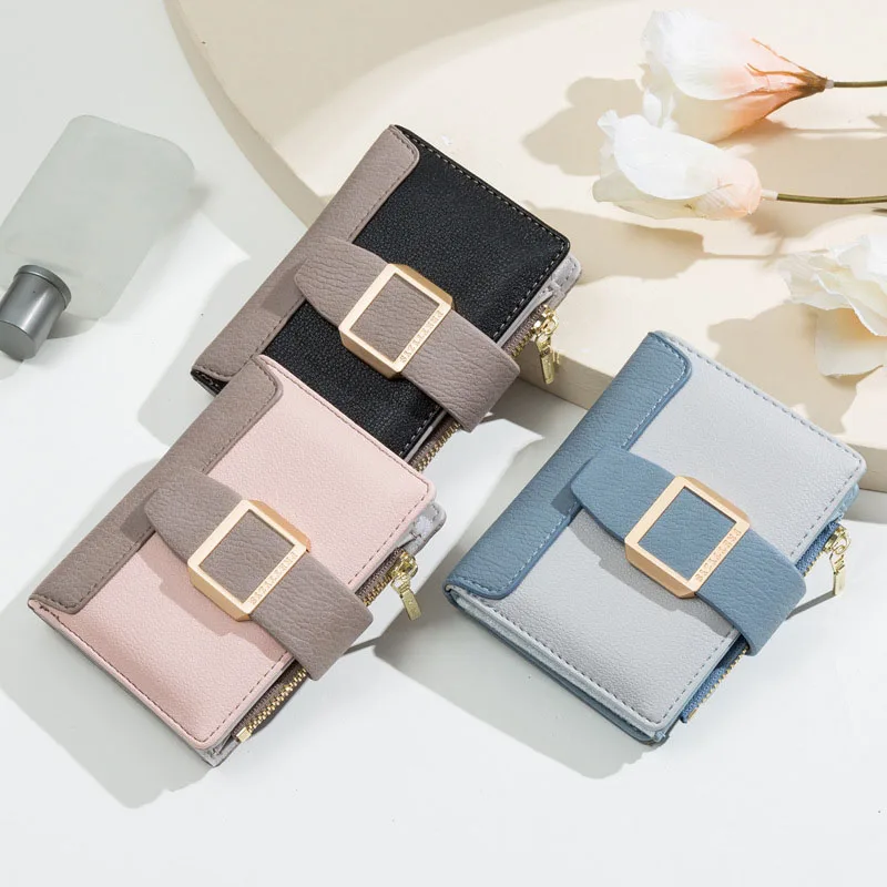 Women Wallets Pu Leather Purses Money Bag Female Short Hasp Purse Small Coin Card Holders Many Compartments Clutch New Carteras | Багаж и