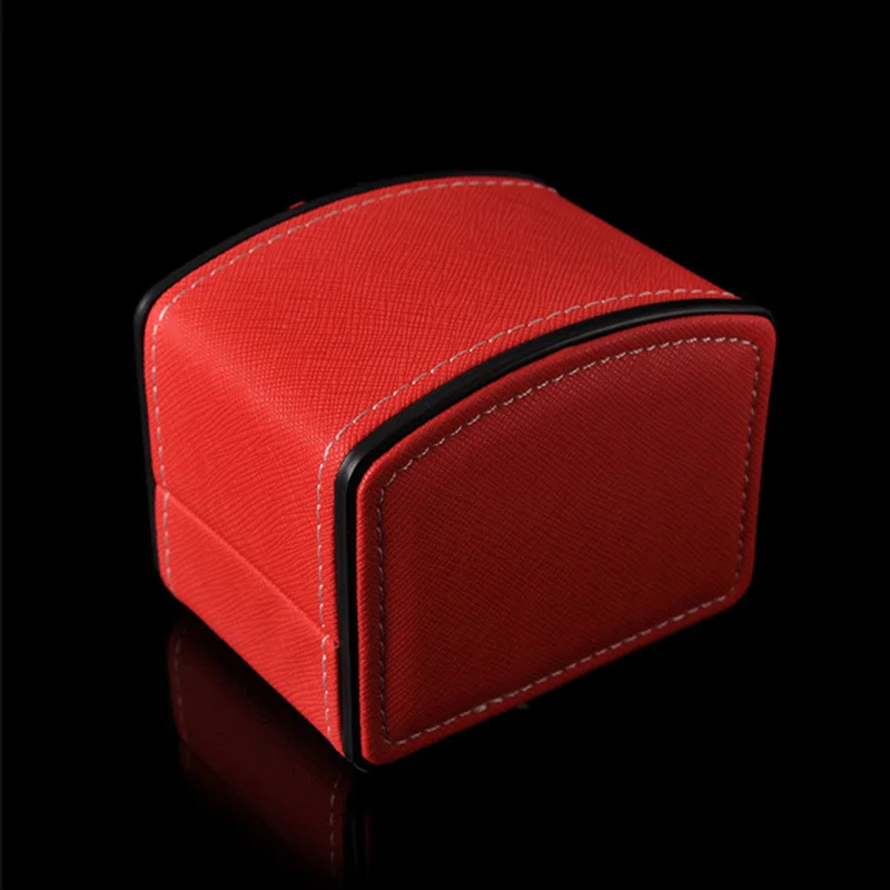 Leather watch high-end storage box single flip new bracelet bag ornament gift brand mechanical compression PU | Наручные часы