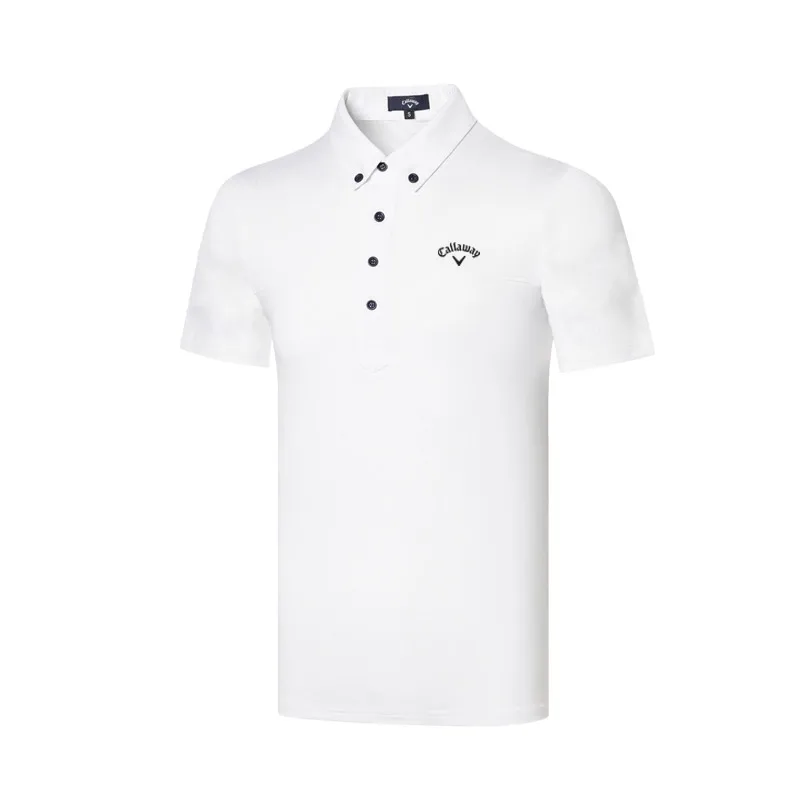 Одежда для гольфа мужская спортивная рубашка с коротким рукавом дышащая удобная