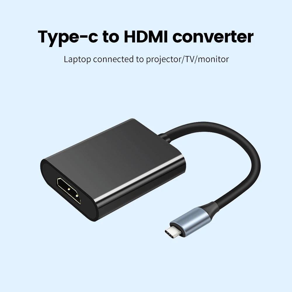 Кабель адаптер ZOMY 1M Type C для HDMI 4K 3 1 3840*2160 @ 60Hz ноутбука подключенного к