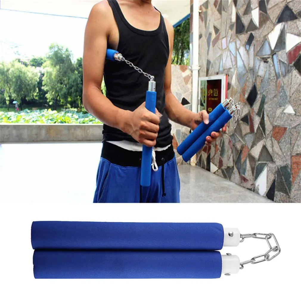 

Martial Arts Practice Foam Sponge Training Nunchucks Safe Fitness Train Exercise Safety KungFu Beginners Padded Nunchuck