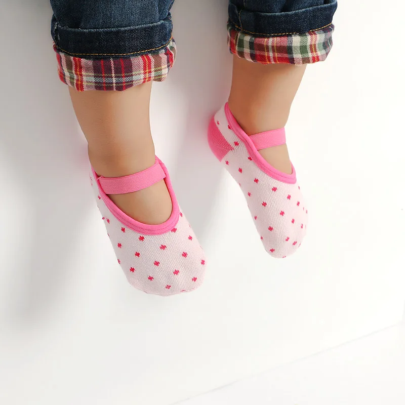 Calcetines antideslizantes de algod&oacute;n para beb&eacute;s, medias para ni&ntilde;os de 0 a 3 a&ntilde;os, 2 pares-0