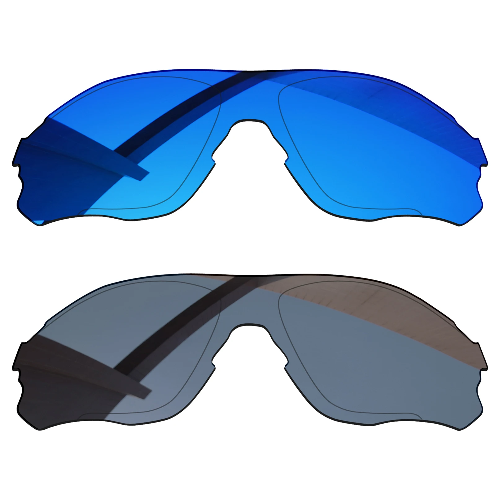 

Bsymbo 2 Pairs Winter Sky & Sliver Grey Polarized Replacement Lenses for-Oakley EVZero Path OO9308 Frame