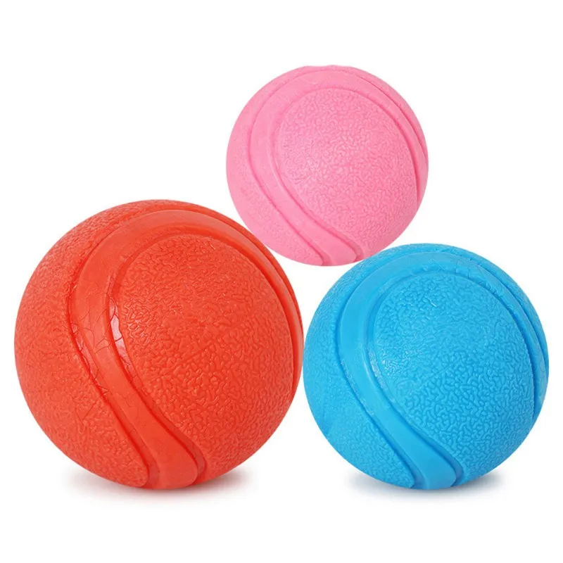

Dog Toy Ball Pet Chew Molar Rubber Solid Stretch Toy Ball Kitten Puppy Toys all available 3 Sizes Pet Toys