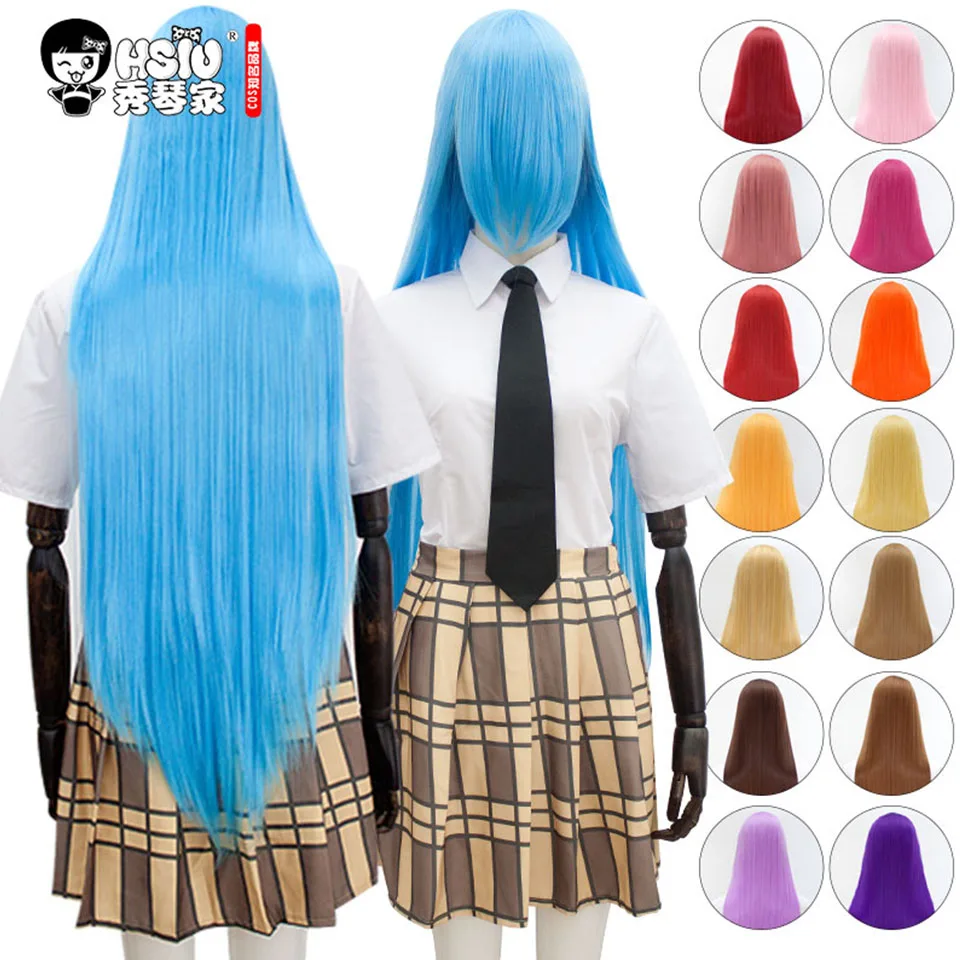 Парик AILIADE длинный прямой термостойкий парик из синтетических волос для косплея