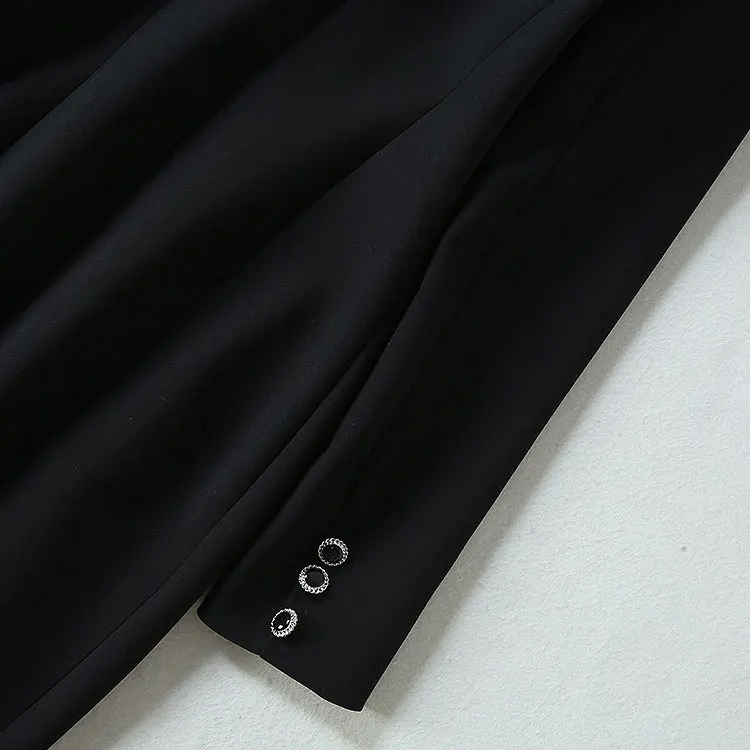 Top Quality New Autumn Winter Long Dress Women V-Neck Beading Buttons Up Pocket Patchwork Long Sleeve Dress Outfits Party