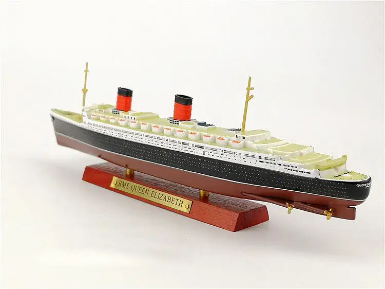 RMS QUEEN ELIZABETH 1/1250 литая под давлением модель корабля Атлас| |