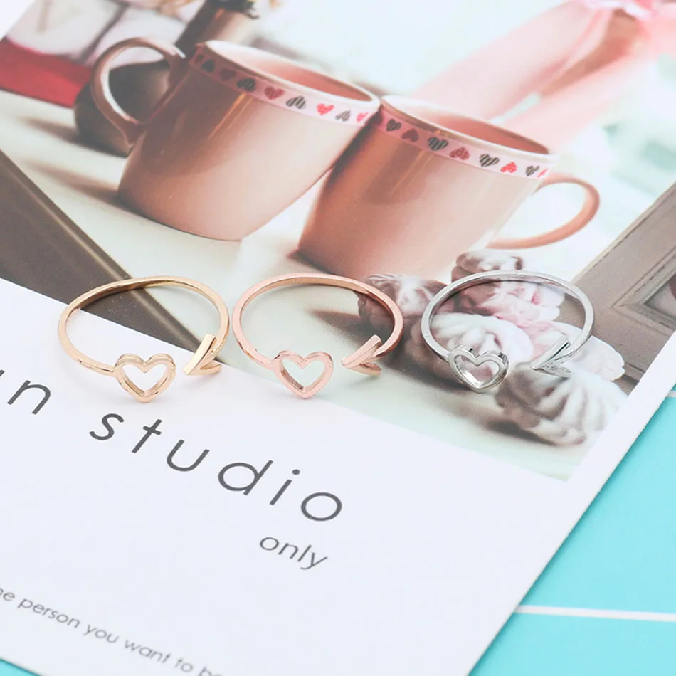 Креативное ювелирное изделие бутиковое Открытое кольцо с наконечником в форме