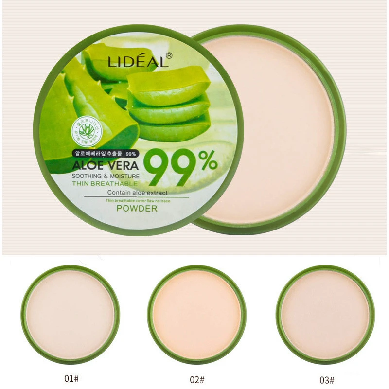 Натуральная пудра для макияжа лица с алоэ вера основа под макияж матовая