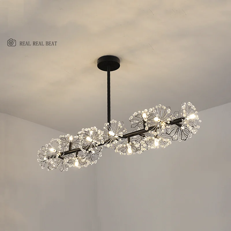 Современная люстра в скандинавском стиле креативная модель кристалла