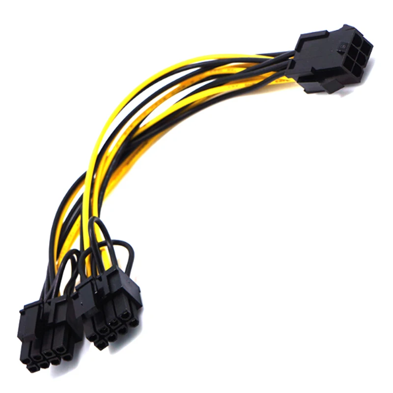 1 шт. кабели 22 см CPU 6Pin Female To 8Pin Male Graphics Video Card Dual PCI E PCIe кабель конвертер