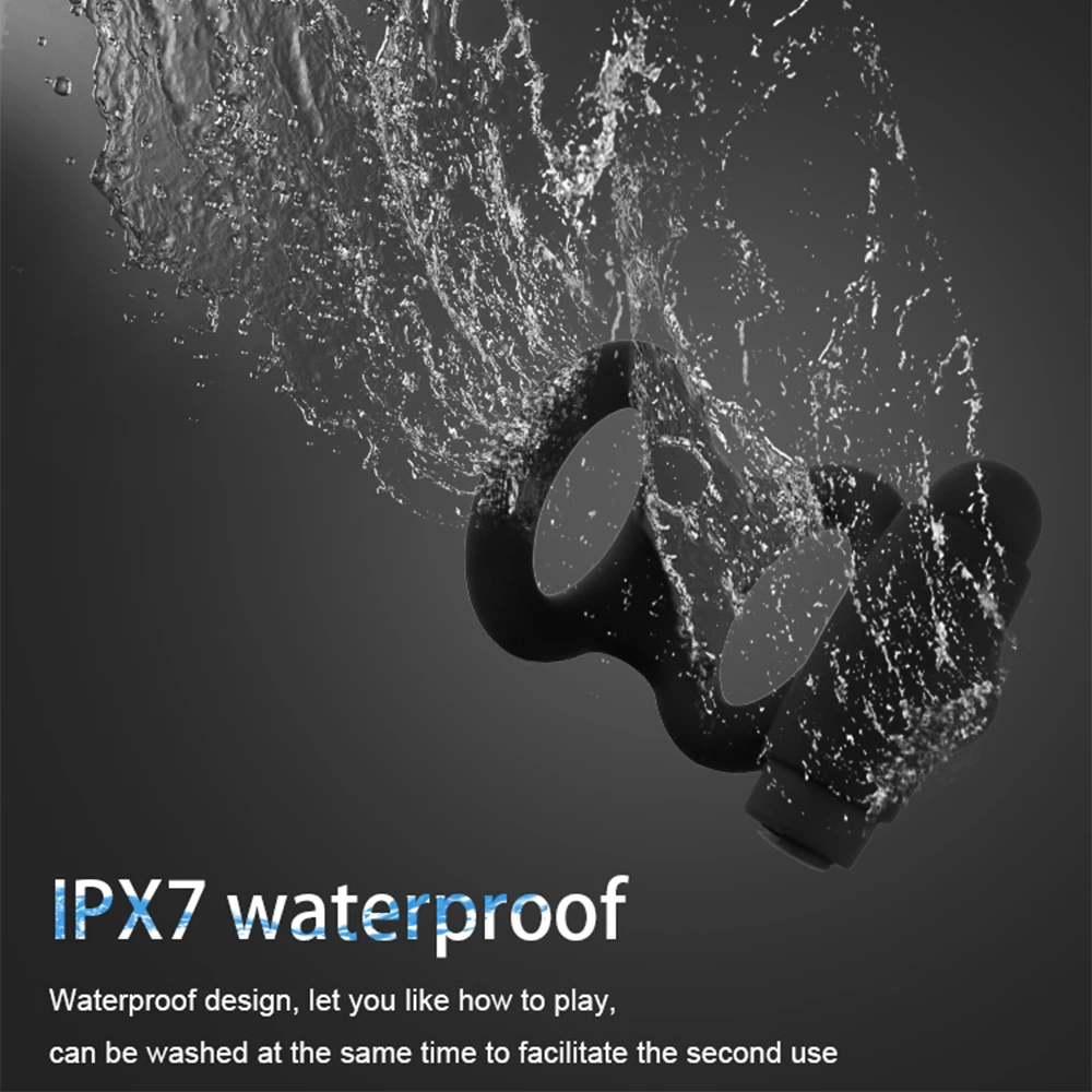 Кольцо вибратор на пенис с двойным кольцом 10 режимов вибрации для мужчин