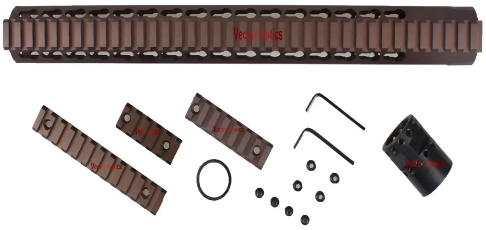 Векторная оптика GEN III KeyMod Slim 15 дюймов винтовка тактическая поплавок AR-15 M4. 223 5,56 Handguard Пикатинни кронштейн