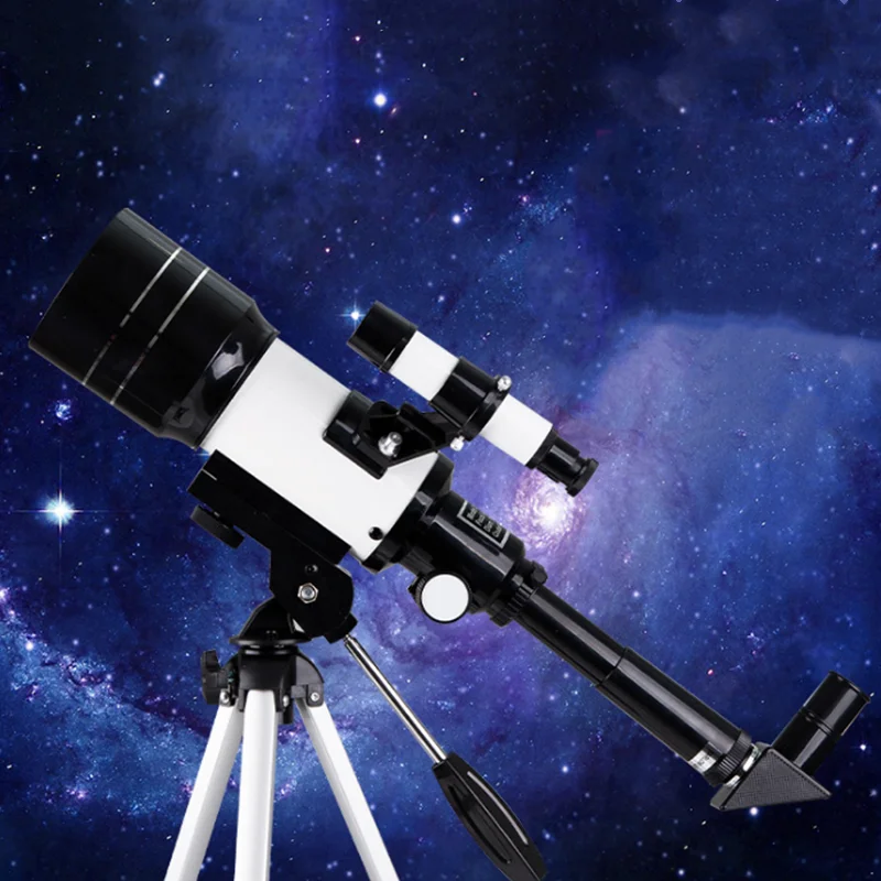Refração com Tripé Espaço de Observação ao ar Telescópio Astronômico Portátil Monocular Telescopio Livre Céu