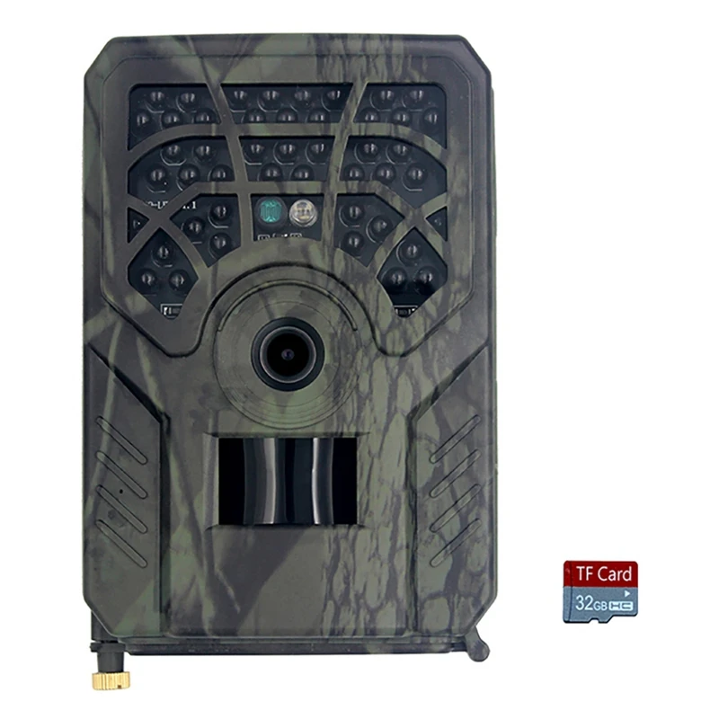 

Мини-камера для охоты на открытом воздухе 120 ° PIR Сенсор инфракрасный Ночное видение отслеживания Камеры Скрытого видеонаблюдения + 32G карта ...
