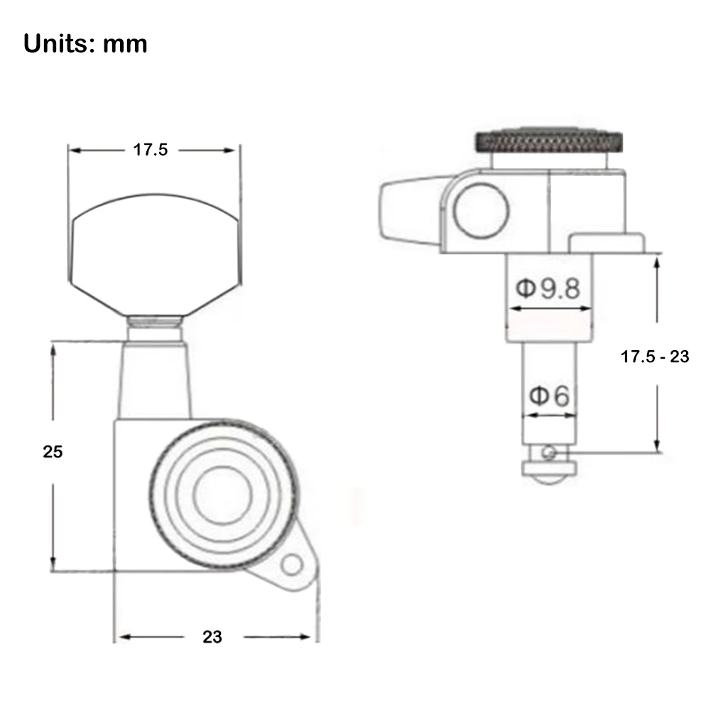

Guitar Tuning Keys Pegs Classic Guitar String Tuners Pegs Machine Lightweight Portable Music Elements Heads Parts