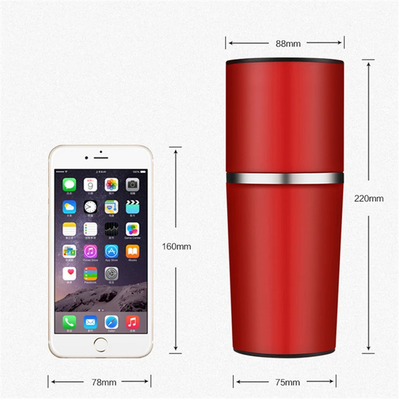 

Portable Manual Coffee Bean Grinder Outdoor Hand Brewing Coffee Cup Hand Grinder Coffee Mug One Cup Handmade Coffee Accessories