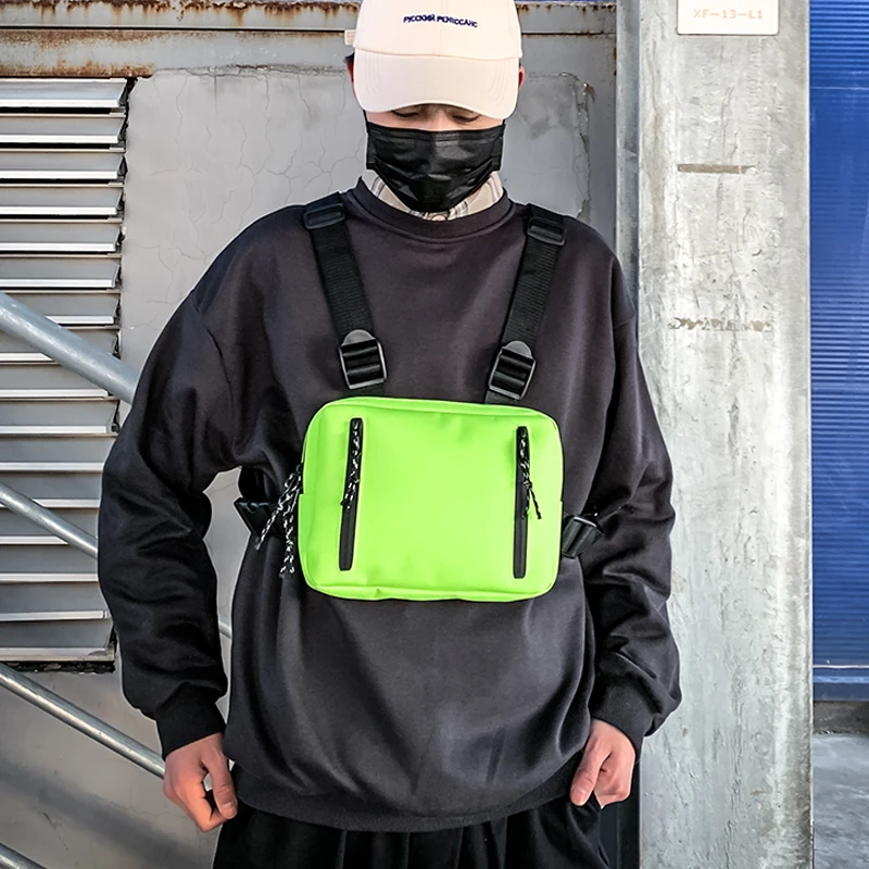 New Graffiti Hip-Hop Chest Bags For Man Fashion Double Opening Rectangle Women Streetwear Sgraffiti Writer Rig Bag |