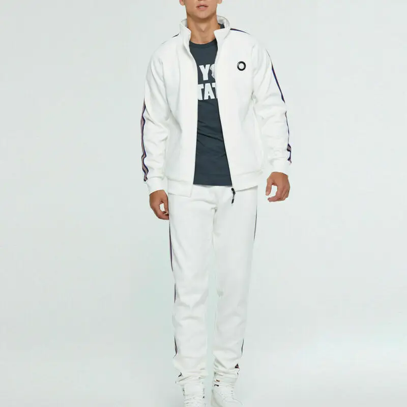 2 шт. мужской спортивный костюм подходит для пробежек бега модный на молнии