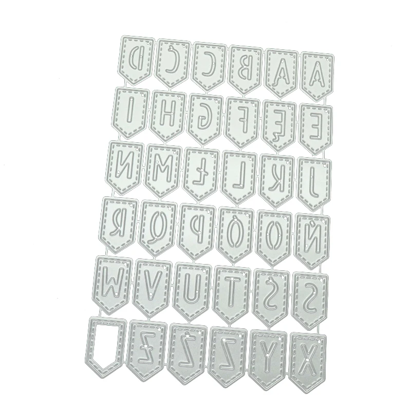

Banners Letters Frame New Design Metal Cutting Dies Craft Stencil Diy Scrapbooking Handmade Card Make Shape Album Decor Model