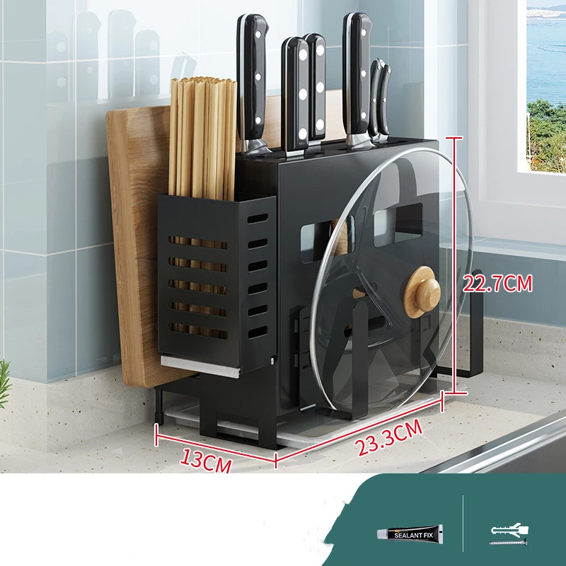5 в 1 настенный держатель кухонного ножа из нержавеющей стали контейнер для