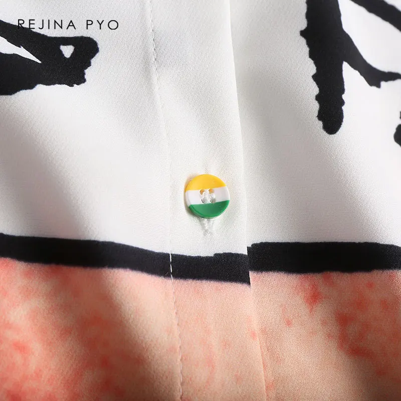 Женское однобортное платье рубашка BIAORUINA уличное в стиле пэчворк с рукавами