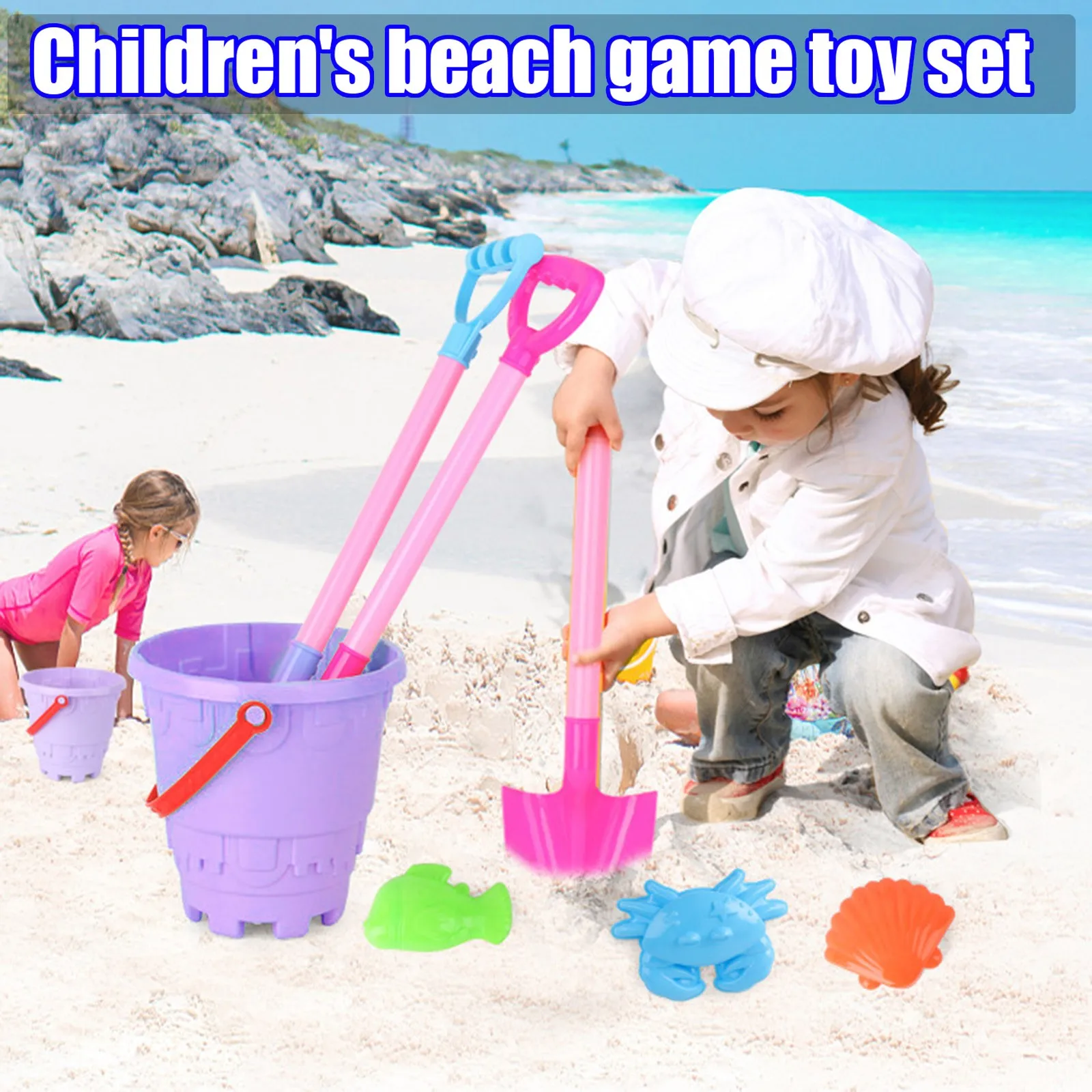 

Summer Silicone Soft Baby Beach Toys Baby Beach Game Toy Children Sandbox Set Kit Summer Toy For Beach Play Sand Water Play Cart