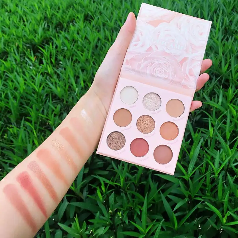 Новинка 2020 Палетка теней для век с розовыми пластинами перламутровые