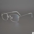 2021 Ретро легкая титановая безободковая квадратная оправа для очков для мужчин женщин мужчин оптическая оправа для очков по рецепту oculos de очки