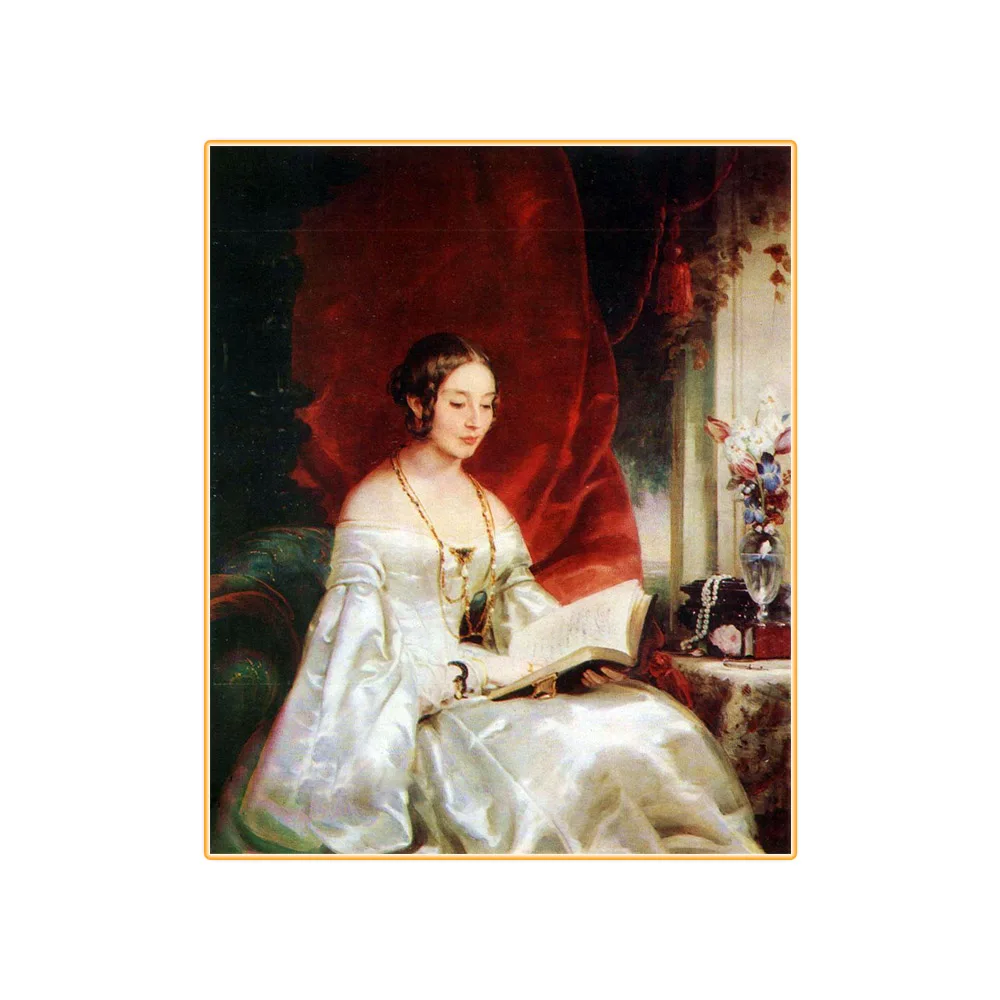 Цитон Кристина Robertson Olga Ольга Ивановна Орлова-Давыдова Canvas картина маслом на